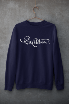 Navy G.K. Chesterton Signature Sweatshirt